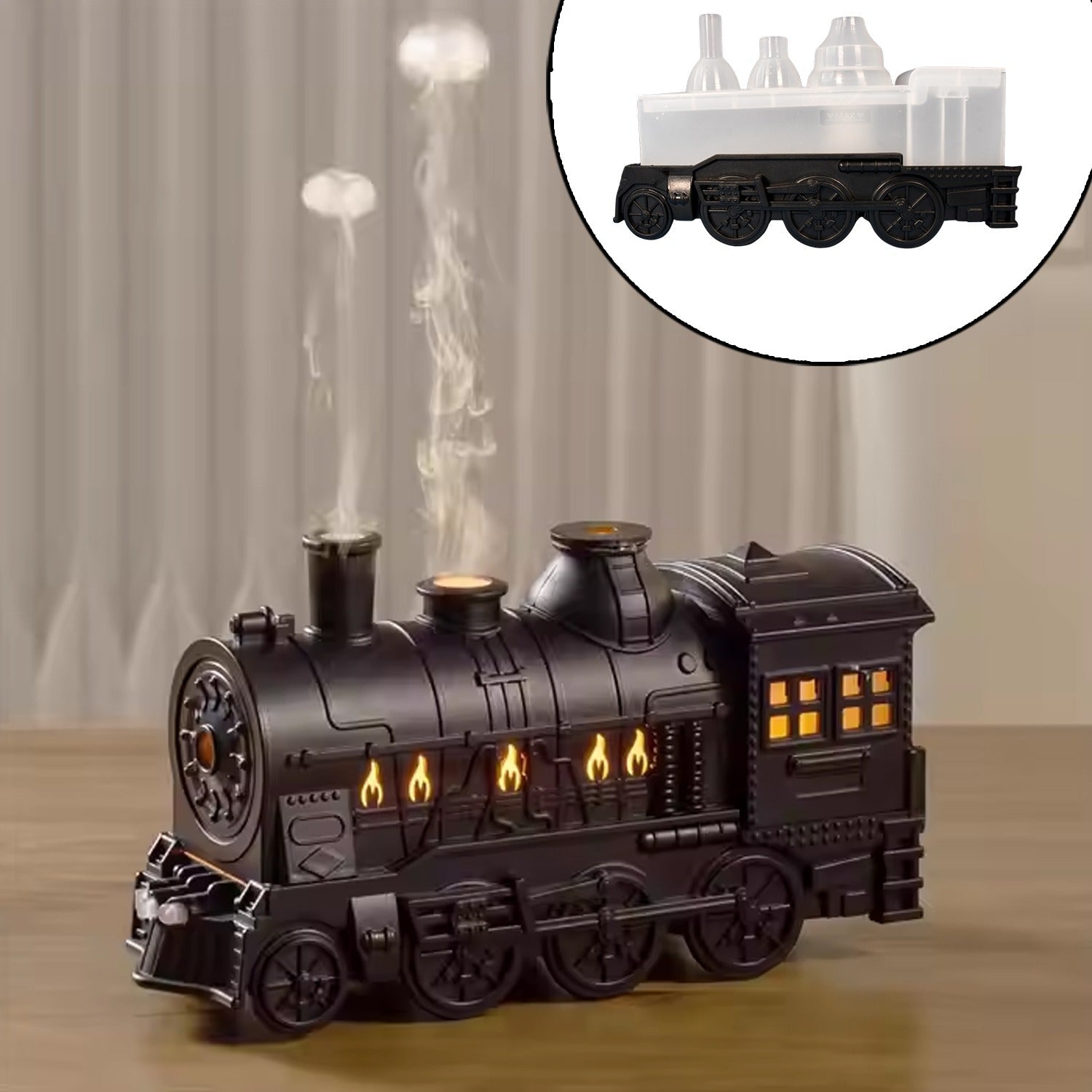 Train Shape Portable Mini Humidifier (1 Pc  Mix Color) Wukusy