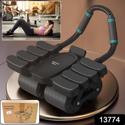 Automatic Rebound Abdominal Wheel With 8 Elbow Supports (1 Pc) Wukusy