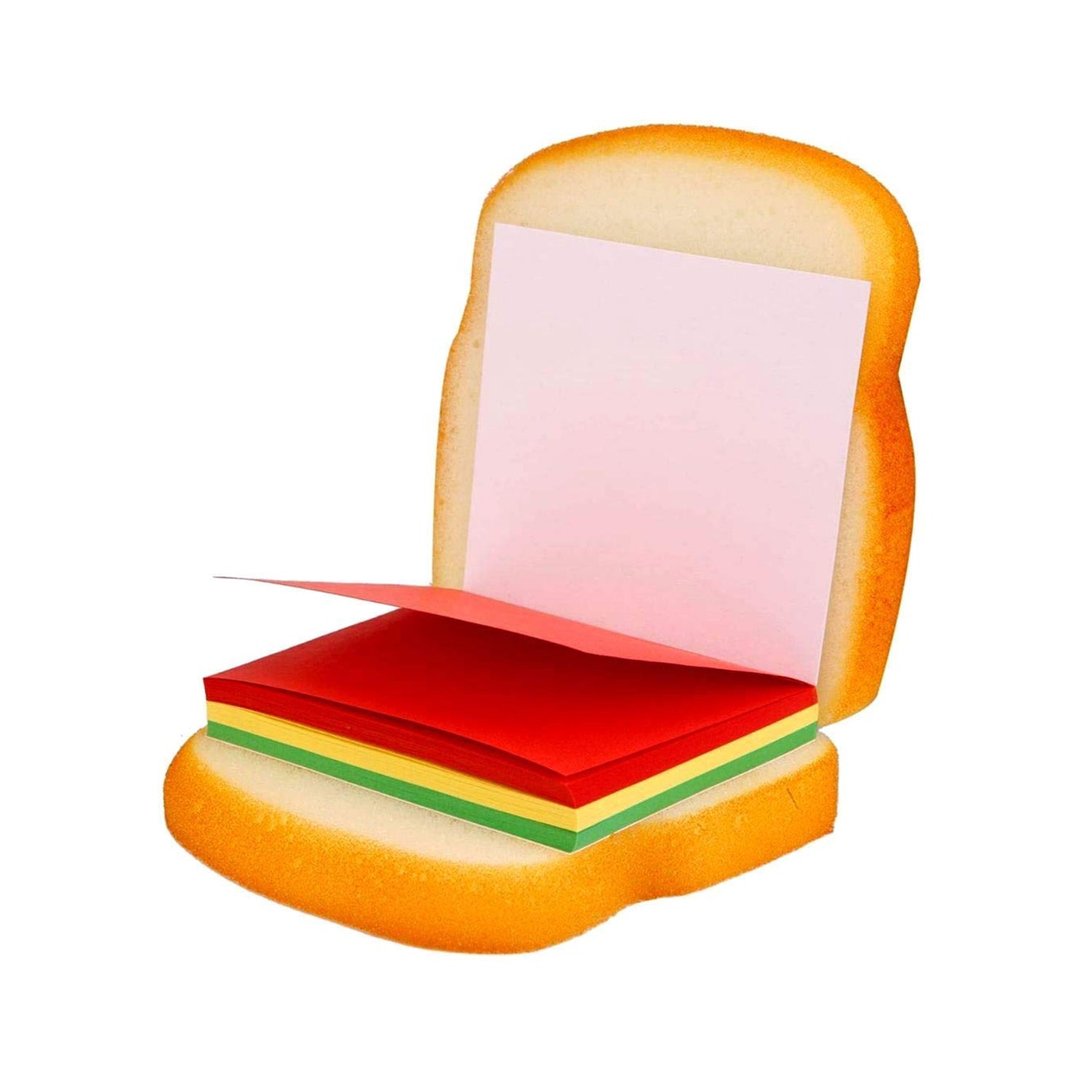 8072 Sandwich Shaped Notepad  Sticky Notes  Memo Pads Unique Mini Notes (Multicolor) Wukusy