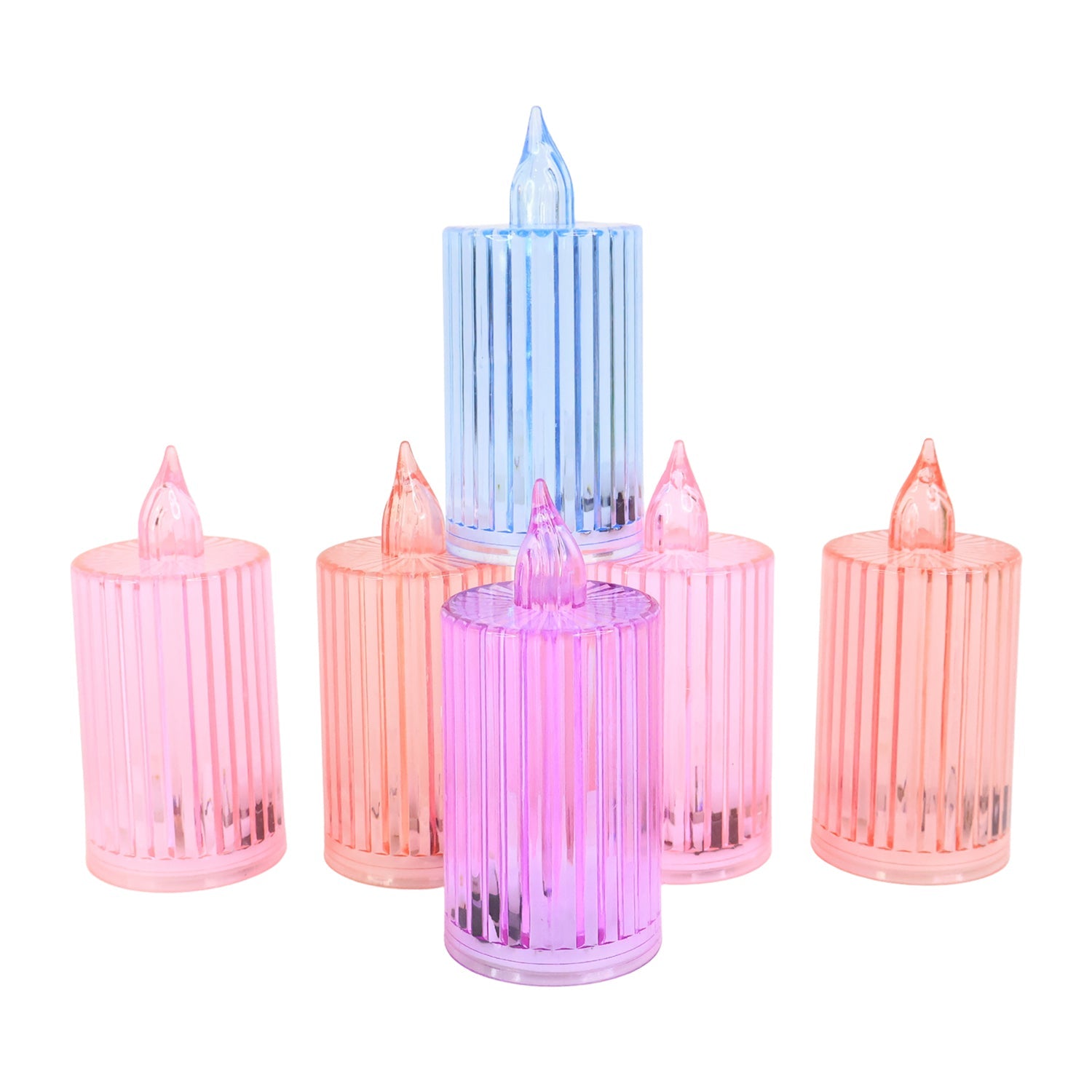 Decorative Flameless Electronic Led Candle Light Set (6 Pc) Wukusy