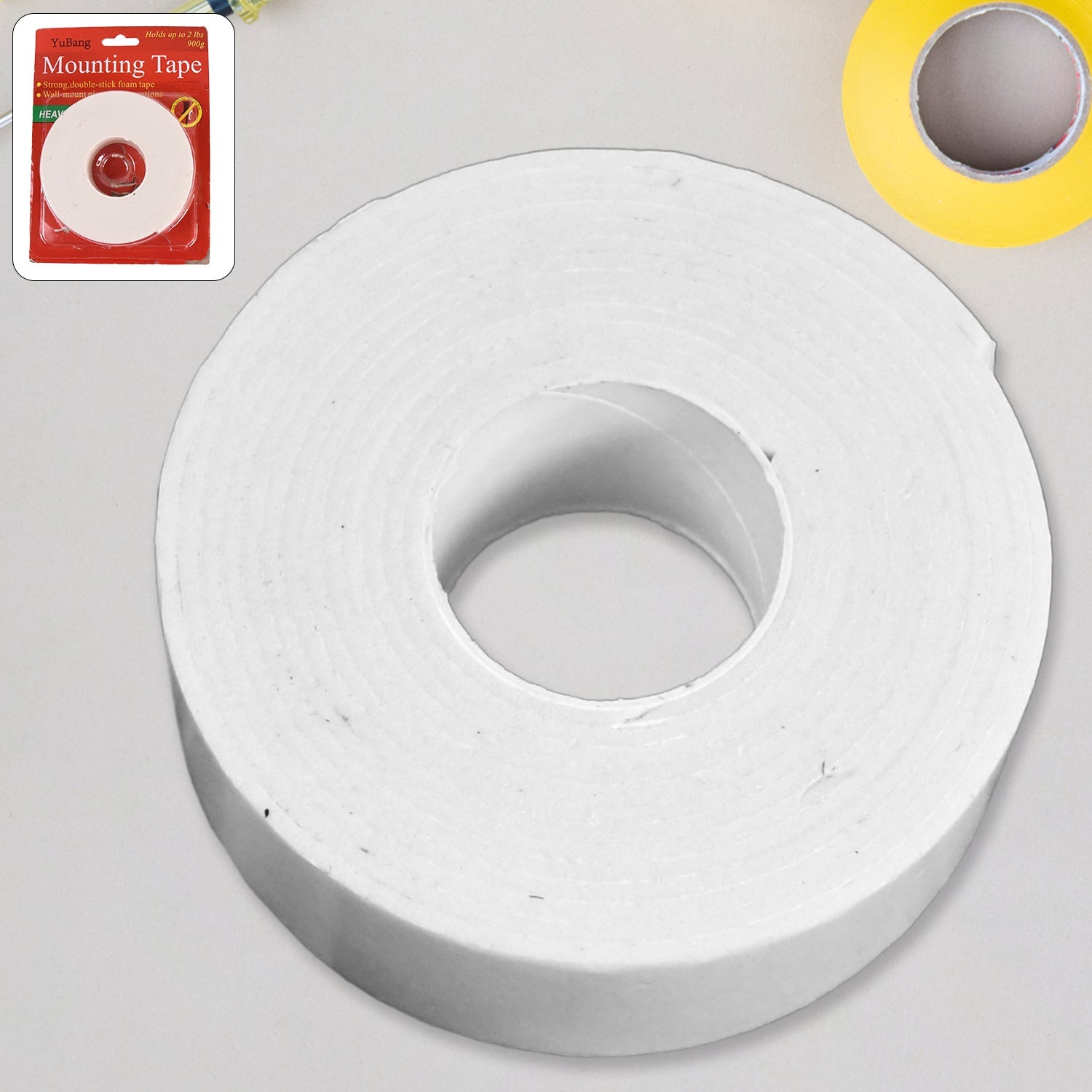 Strong Double Sided Tape Foam Mounting Tape (1 Pc  Big) Wukusy