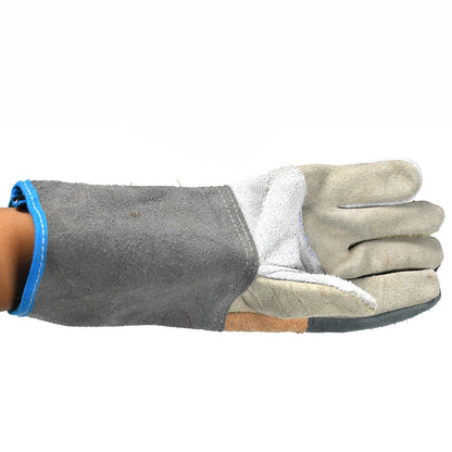 Industrial Heavy Duty Welding Leather Glove With Inner Lining Heat And Abrasion Resistance Glove (1 Pc ) Wukusy