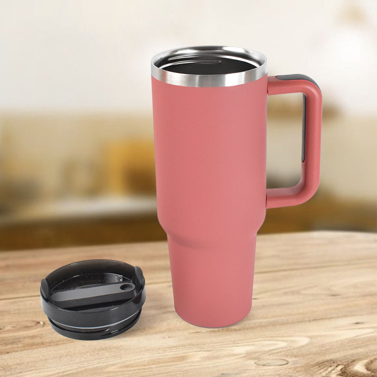 Stainless Steel Vacuum Insulated Tumbler With Lid (Approx 1200 Ml) Wukusy