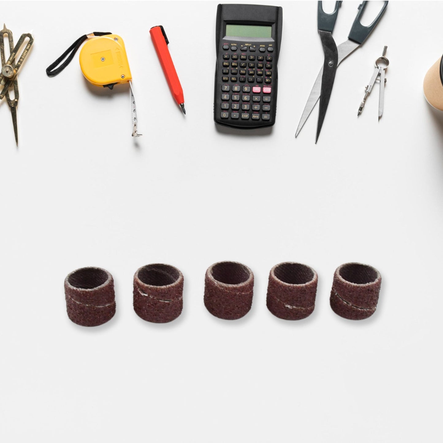 Drum Polishing Kit Drum Sanding Sleeves Widely Used (10 Pcs Set) Wukusy