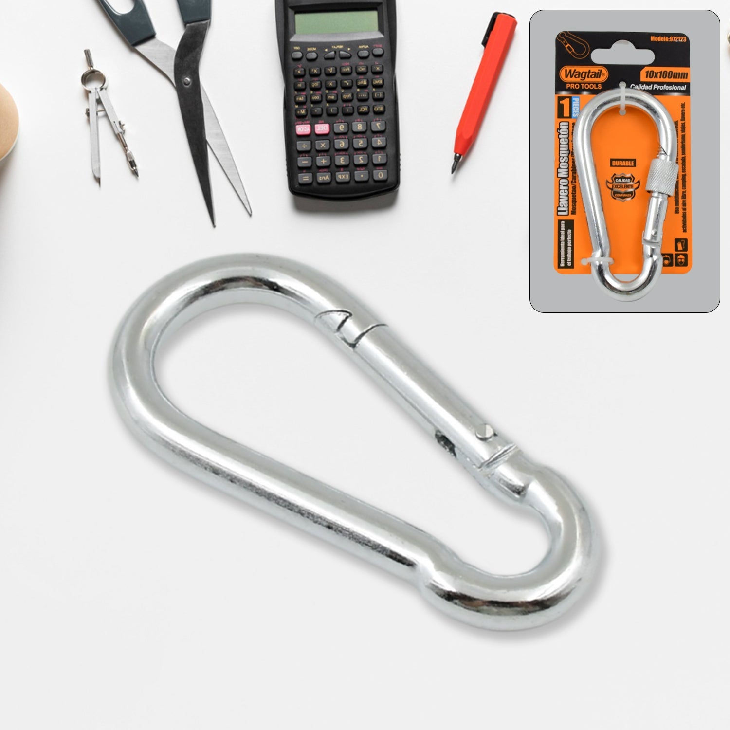 Snap Hook With Screw-stainless Steel Snap Hook Clip Heavy Duty Carabiner Clip (10100 Mm  1 Pc) Wukusy