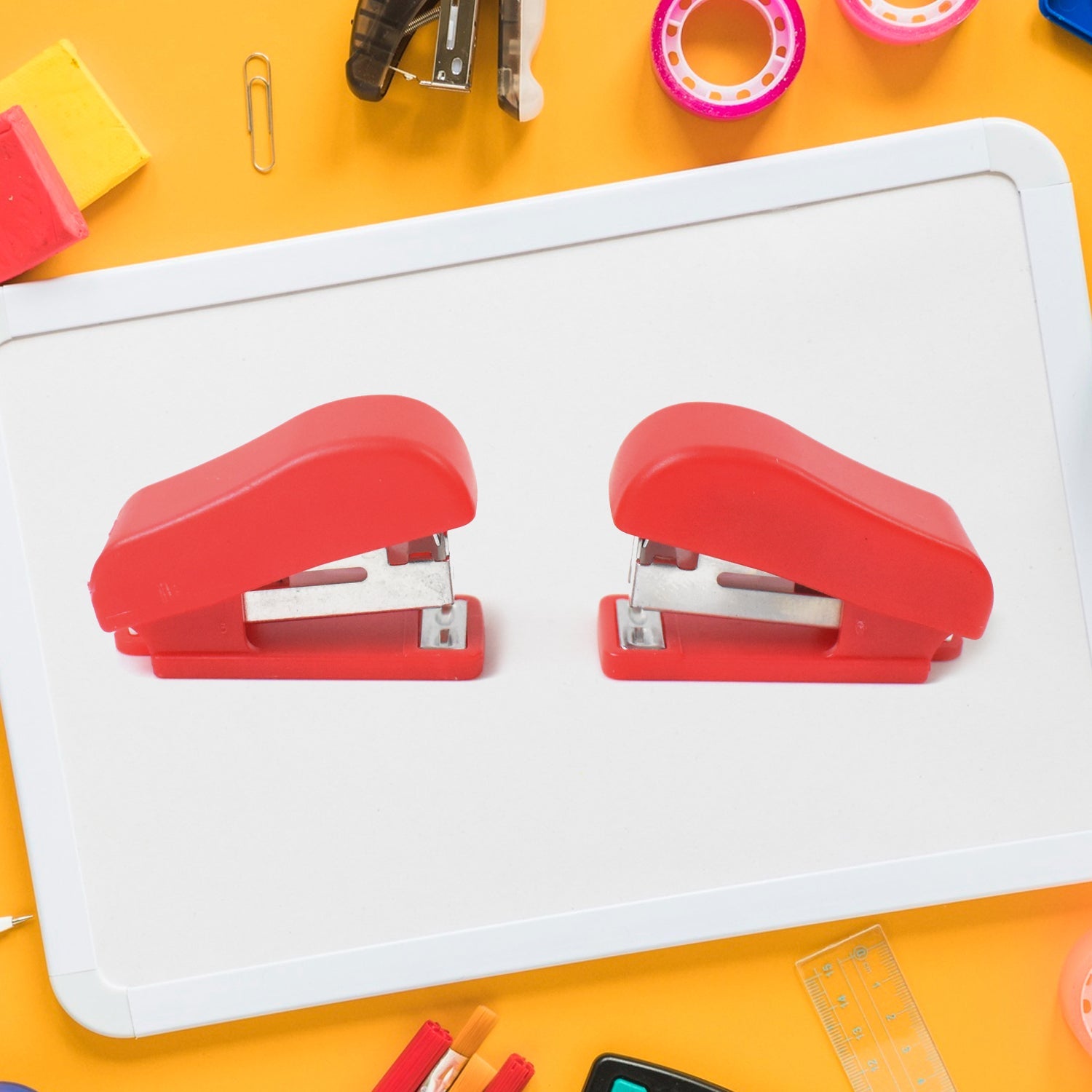 Mini Stapler With Staples  Pin Set (2 Pc) Wukusy