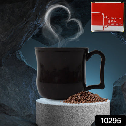 Premium Plastic Coffee  Tea Cups  Mug With Handle (1 Pc  With Color Box  Black) Wukusy