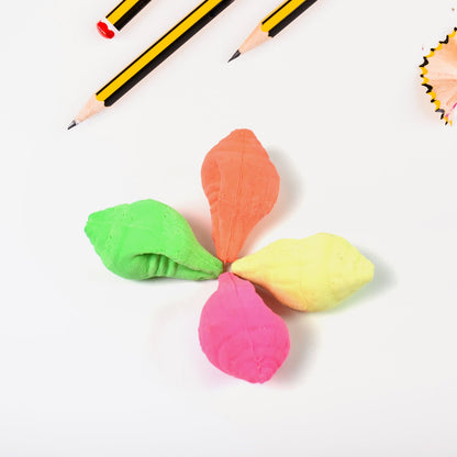 Shankh Shape Eraser Rubber (1 Pc  Mix Colour  Design) Wukusy