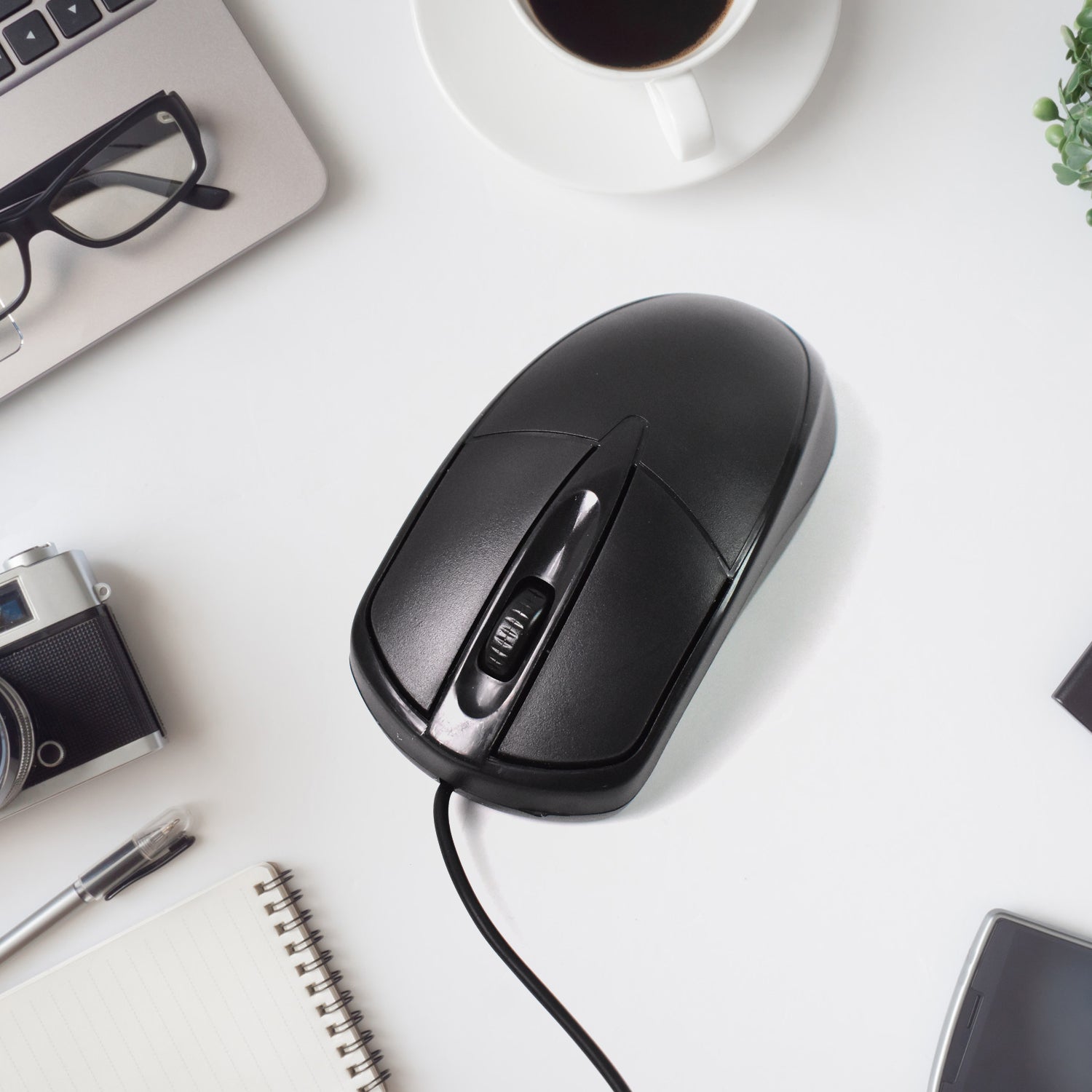 Computer  Laptop Wired Optical Mouse M- 045 (1 Pc) Wukusy