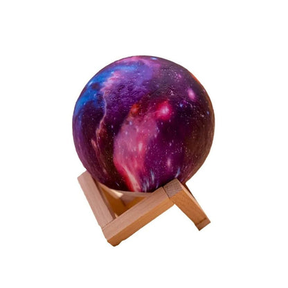 3d 2 In 1 Led Printed Moon Lamp  Aroma Diffuser (1 Pc) Wukusy