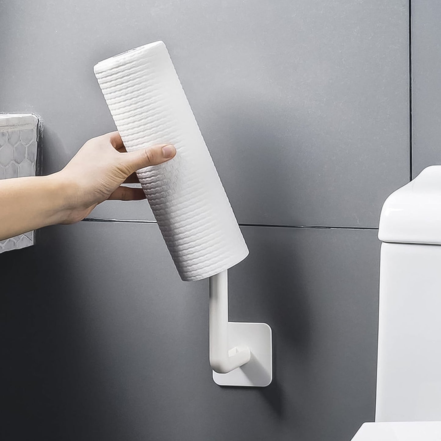 Multipurpose Shelf Organizer Hanging Storage Rack (2 Pc Set With 2 Adhesive Hook) Wukusy