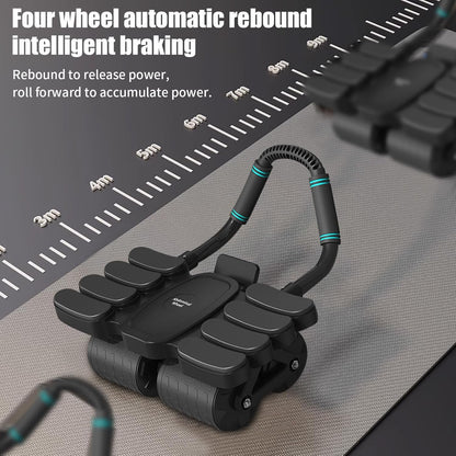 Automatic Rebound Abdominal Wheel With 8 Elbow Supports (1 Pc) Wukusy