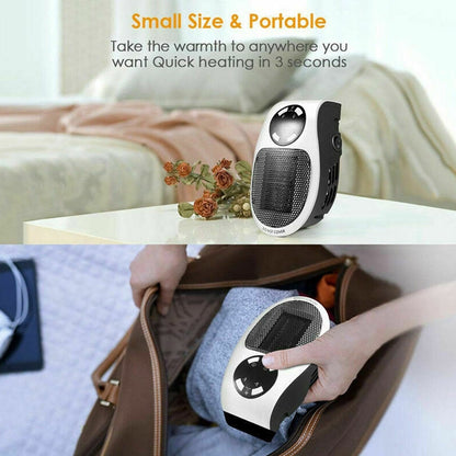 6033 Portable Electric Heater Mini Fan Heater Desktop Household Wukusy