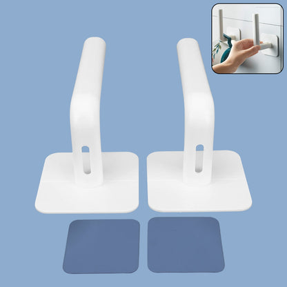 Multipurpose Shelf Organizer Hanging Storage Rack (2 Pc Set With 2 Adhesive Hook) Wukusy