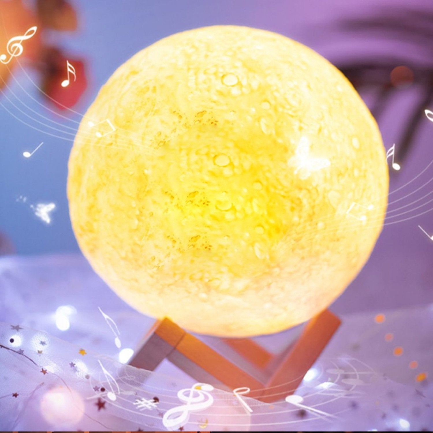 6031 3d Power Moon Lamp With Touch Control Adjust Brightness Wukusy