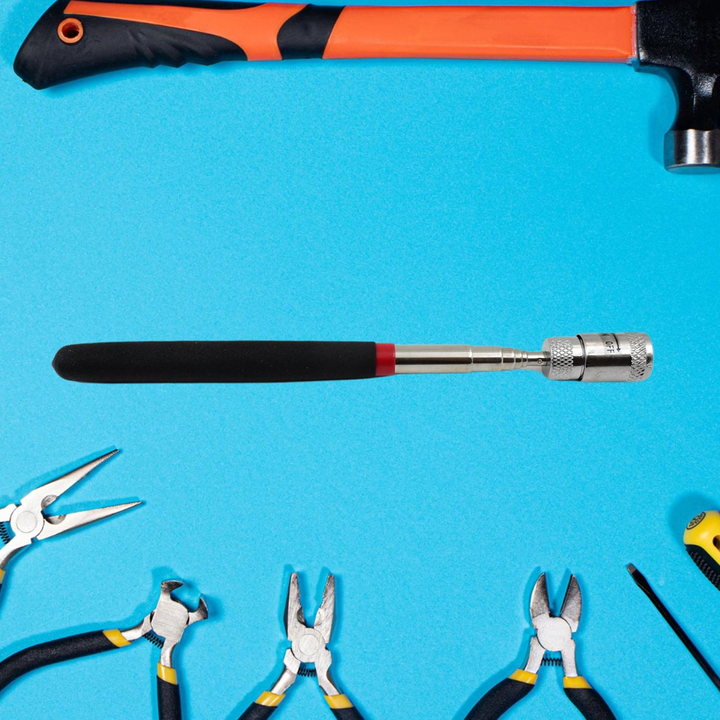 1 Pc Telescopic Pick Up Tool Magnetic Mini Led Magnet Tool Wukusy