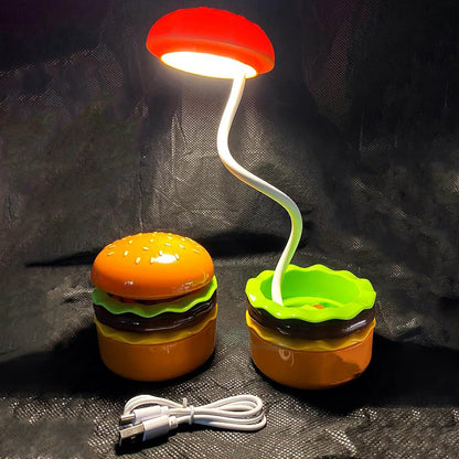 Burger Delight Folding Led Night Lamp (1 Pc) Wukusy