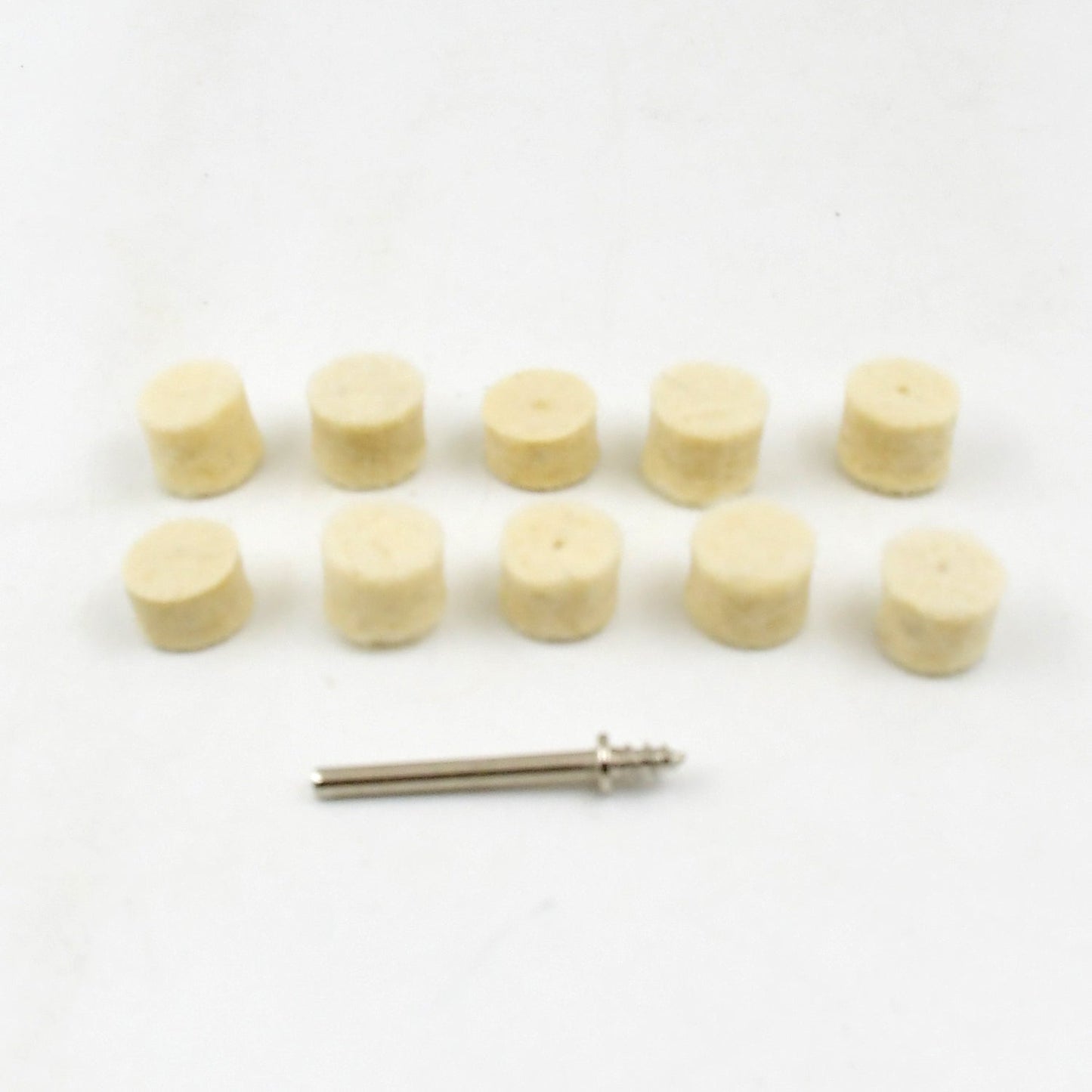 Rotary Tool Accessory Wool Felt Polishing Pad Felt (11 Pcs Set) Wukusy
