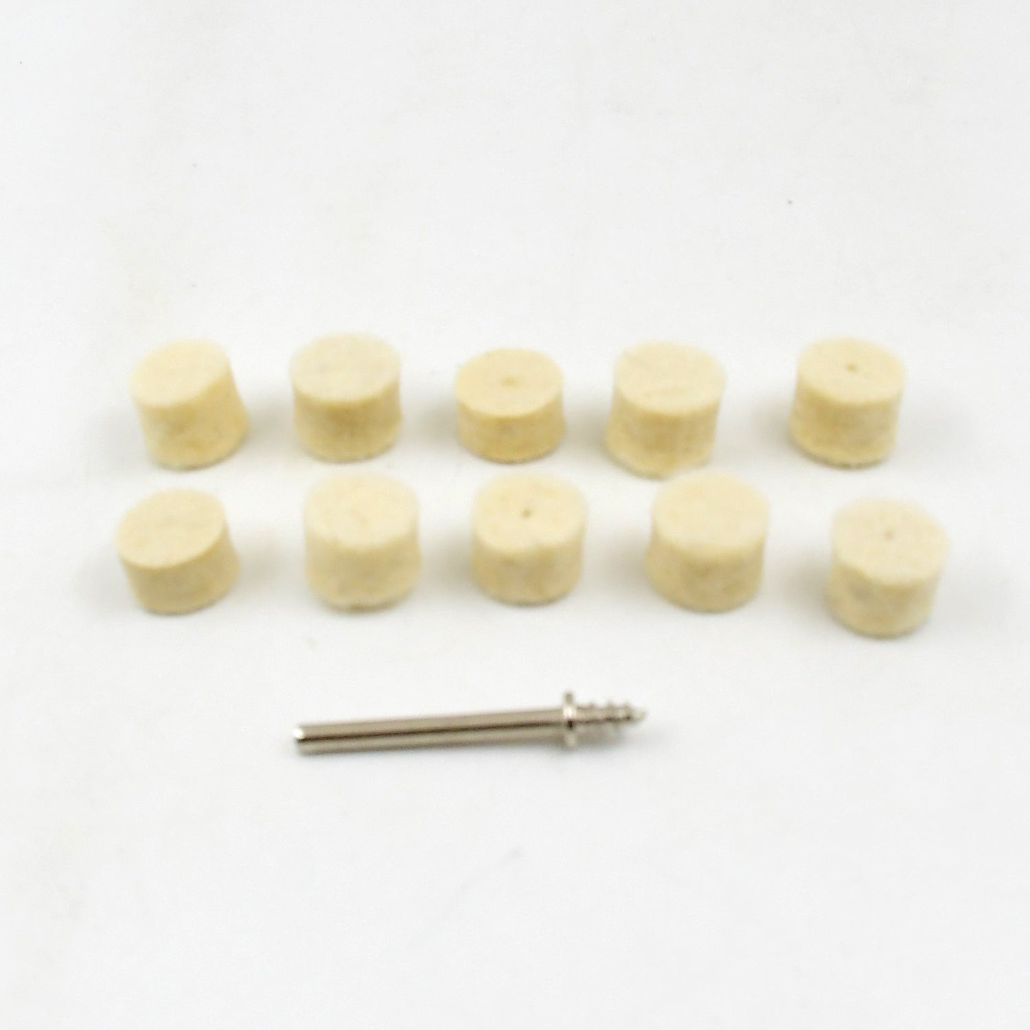 Rotary Tool Accessory Wool Felt Polishing Pad Felt (11 Pcs Set) Wukusy
