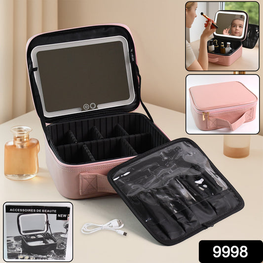 VanityMate - Premium Led Light Makeup Organizer Box Wukusy