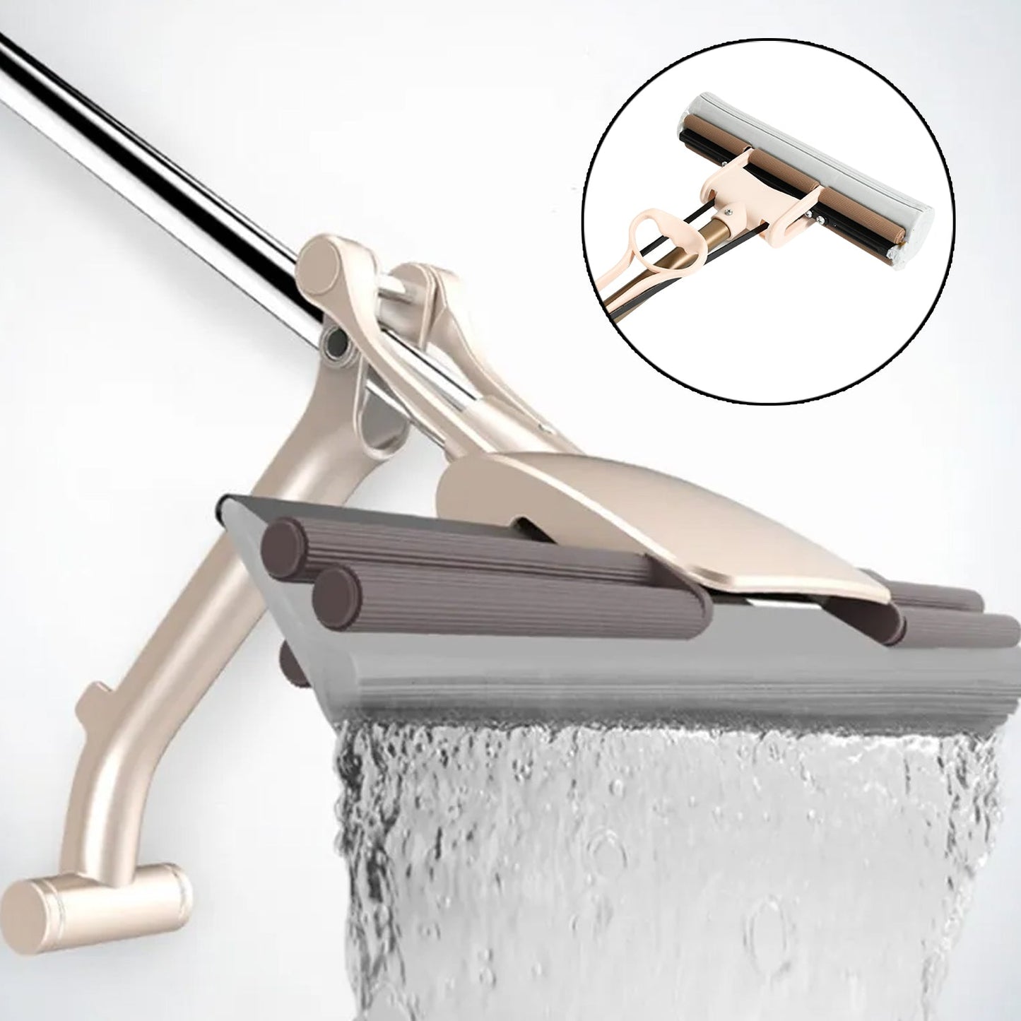 15721 Sponge Mop Super Absorbent Sponge-head-self-cleaning Miracle-mop Wukusy