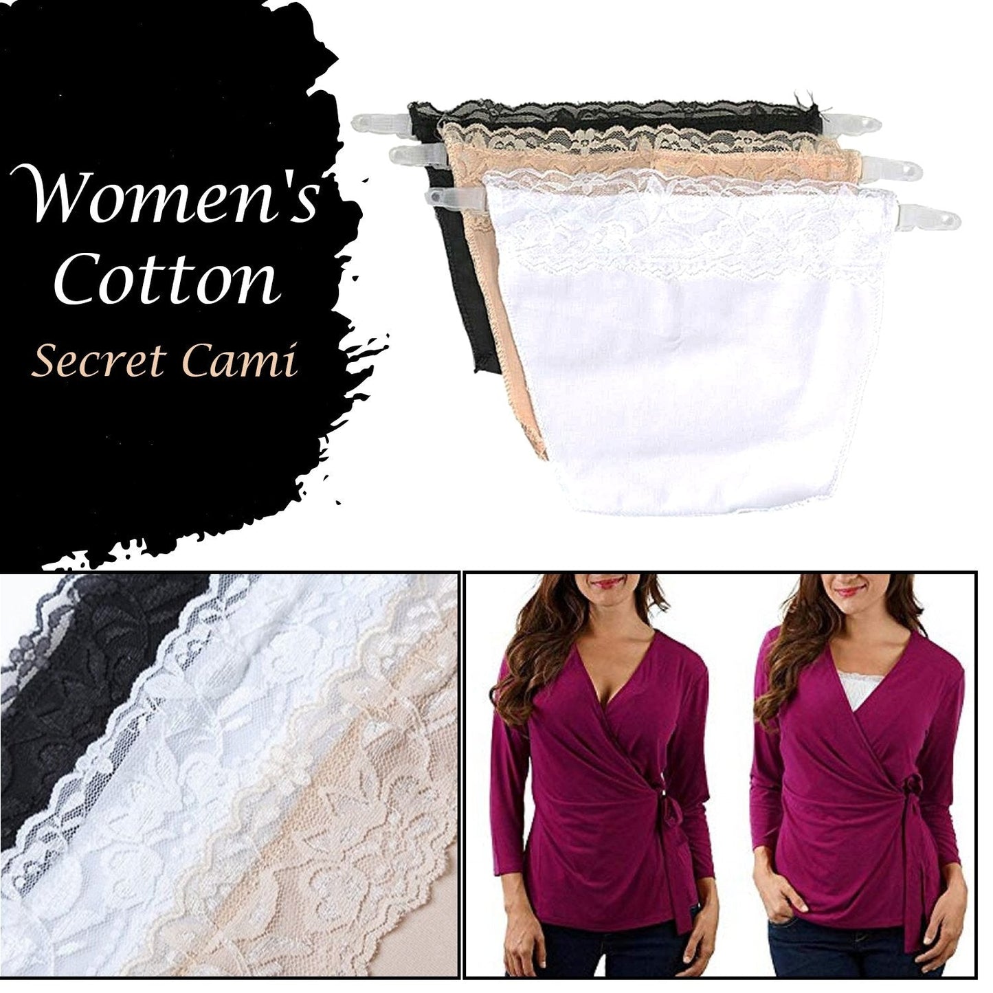 1288 Womens Cotton Secret Cami Wukusy