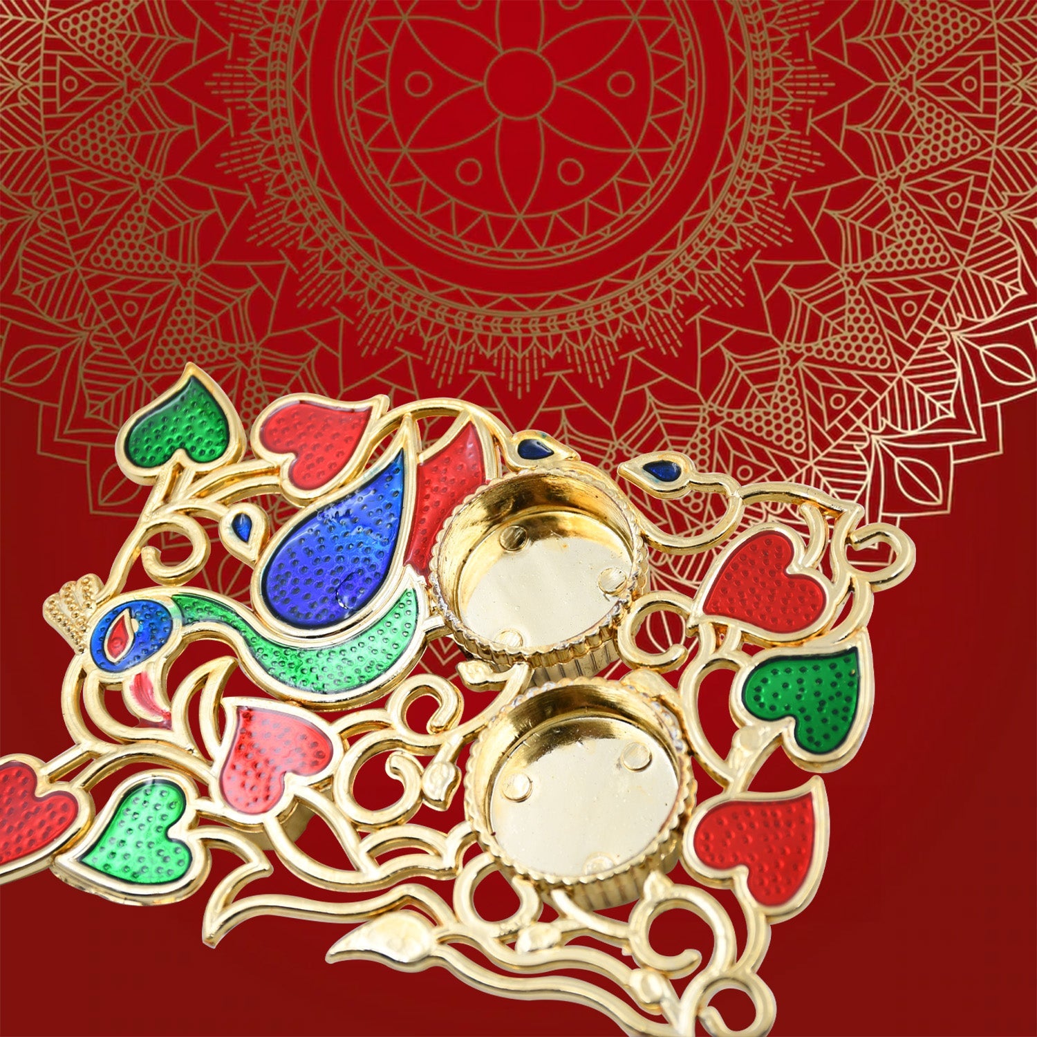 5997 Designer Rakhi Mere Bhaiya With Roli Tikka Peacock Designe Square Plate For Kumkum Thali Holder Pooja Return Gift Brotherbhaibhabhisisterfamily Rakhi For Rakshabandhan Wukusy