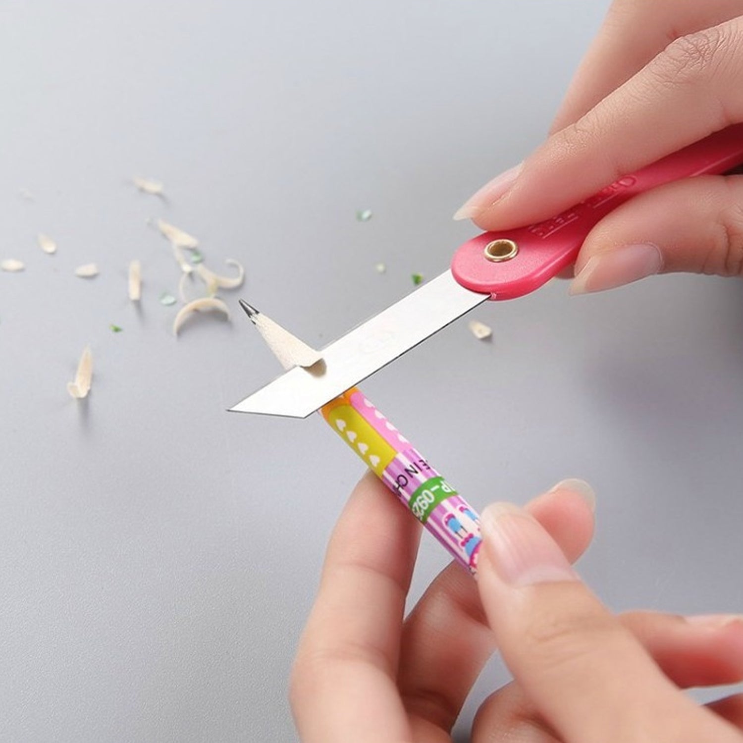 Multicolour Mini Paper Cutter Knife Pencil Knife (Pack Of 12) Wukusy