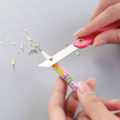 Multicolour Mini Paper Cutter Knife Pencil Knife (Pack Of 12) Wukusy