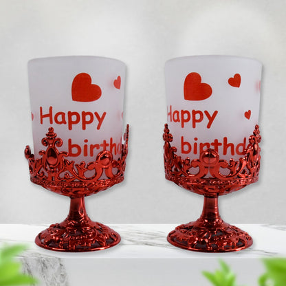 Tealight Holder Stylishly Shaped Candle Diya Stand Plastic Beautiful Design Festival (2 Pc  Mix Design) Wukusy