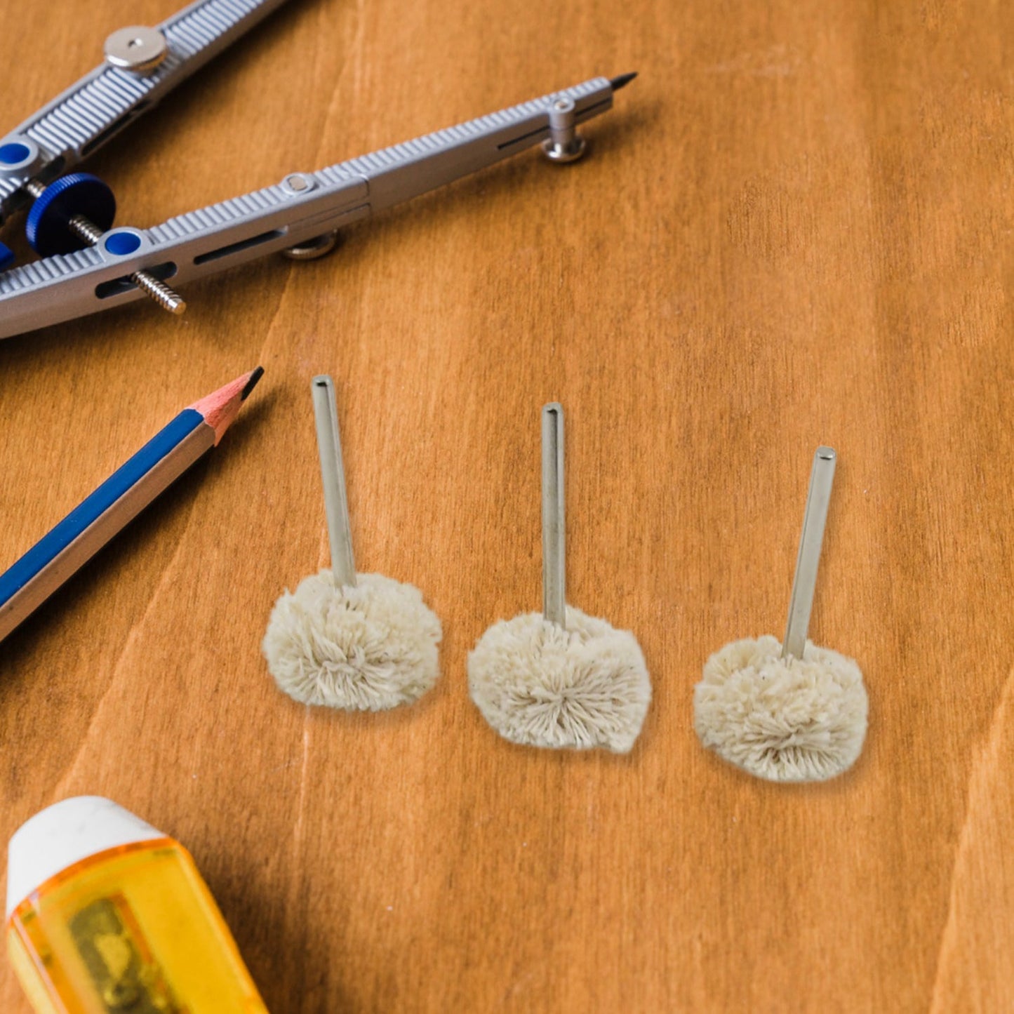 Cotton Polishing Buffing Wheel For Dremel Polishing Kit (3 Pc Set) Wukusy