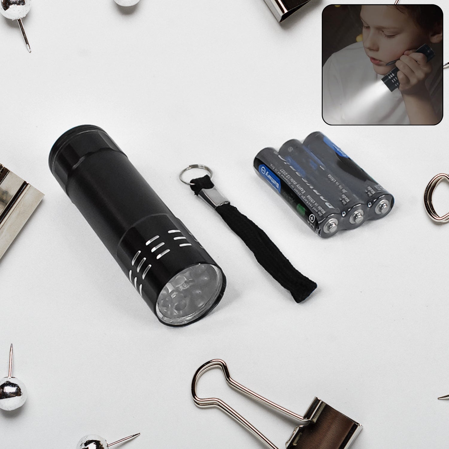 Portable Mini Torch Super-bright Mini 3aaa Battery Operated (Battery Included 1 Pc Wukusy