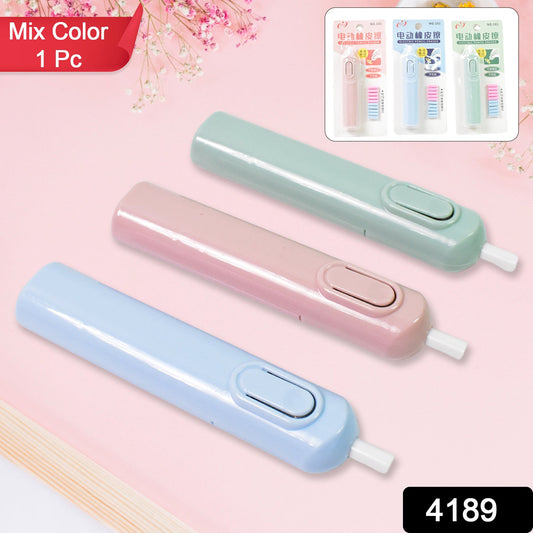 4189 Electric Eraser Kit Automatic Pencil Eraser Battery Operated With 10 Eraser Refills Suitable For Use With Graphite Pencils Drawing Painting Sketching Drafting Supplies Stationery Child Gifts (Battery Not Included) Wukusy
