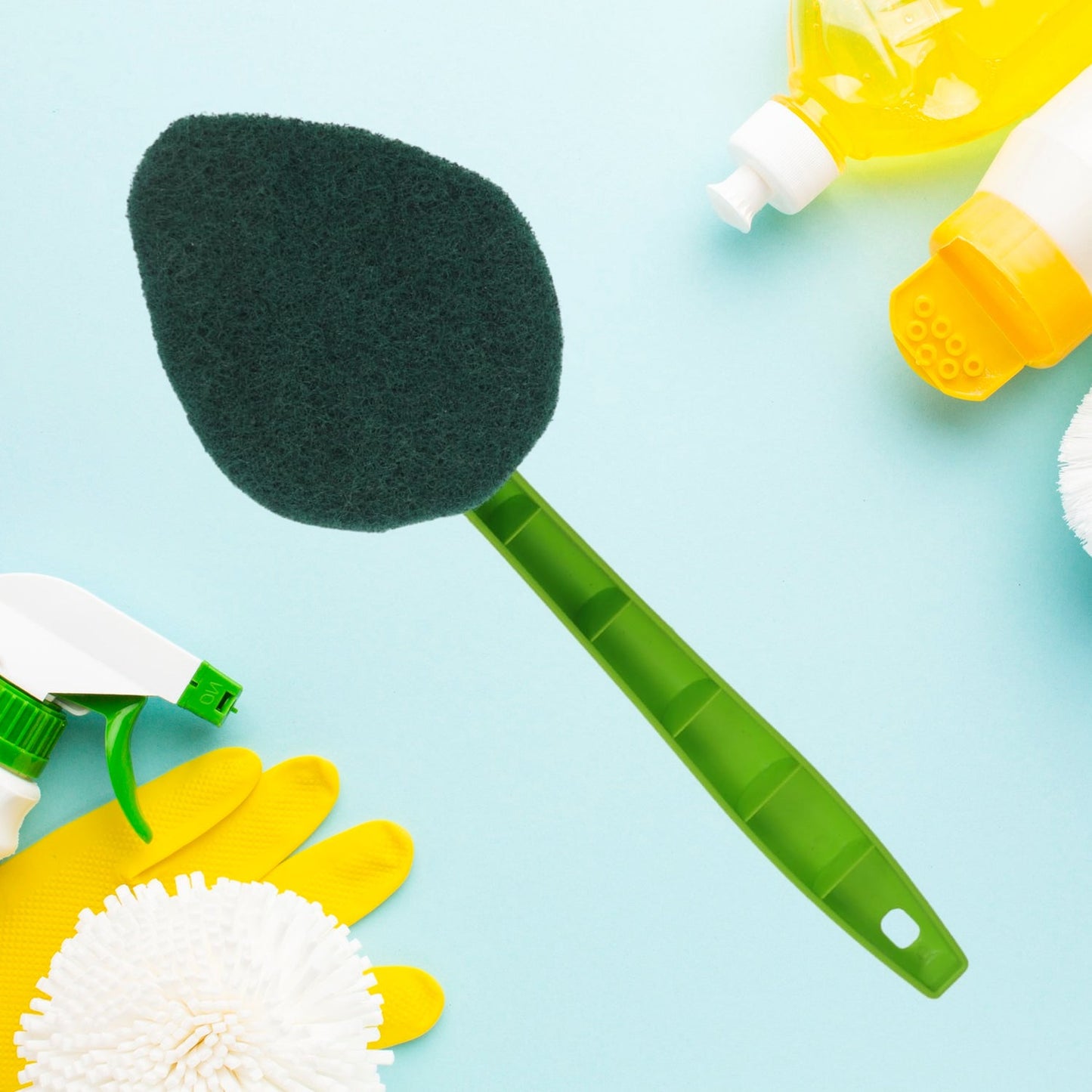 Scrubber Hockey With Long Handle (1 Pc) Wukusy