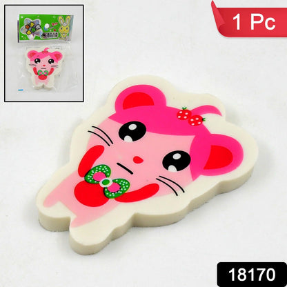 Cartoon Design Eraser (1 Pc  Mix Design) Wukusy