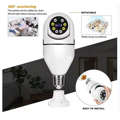 V380 Pro Fisheye 360 Degree Panoramic Wireless Wifi Ip Cctv Security Camera (Pack Of 1) Wukusy