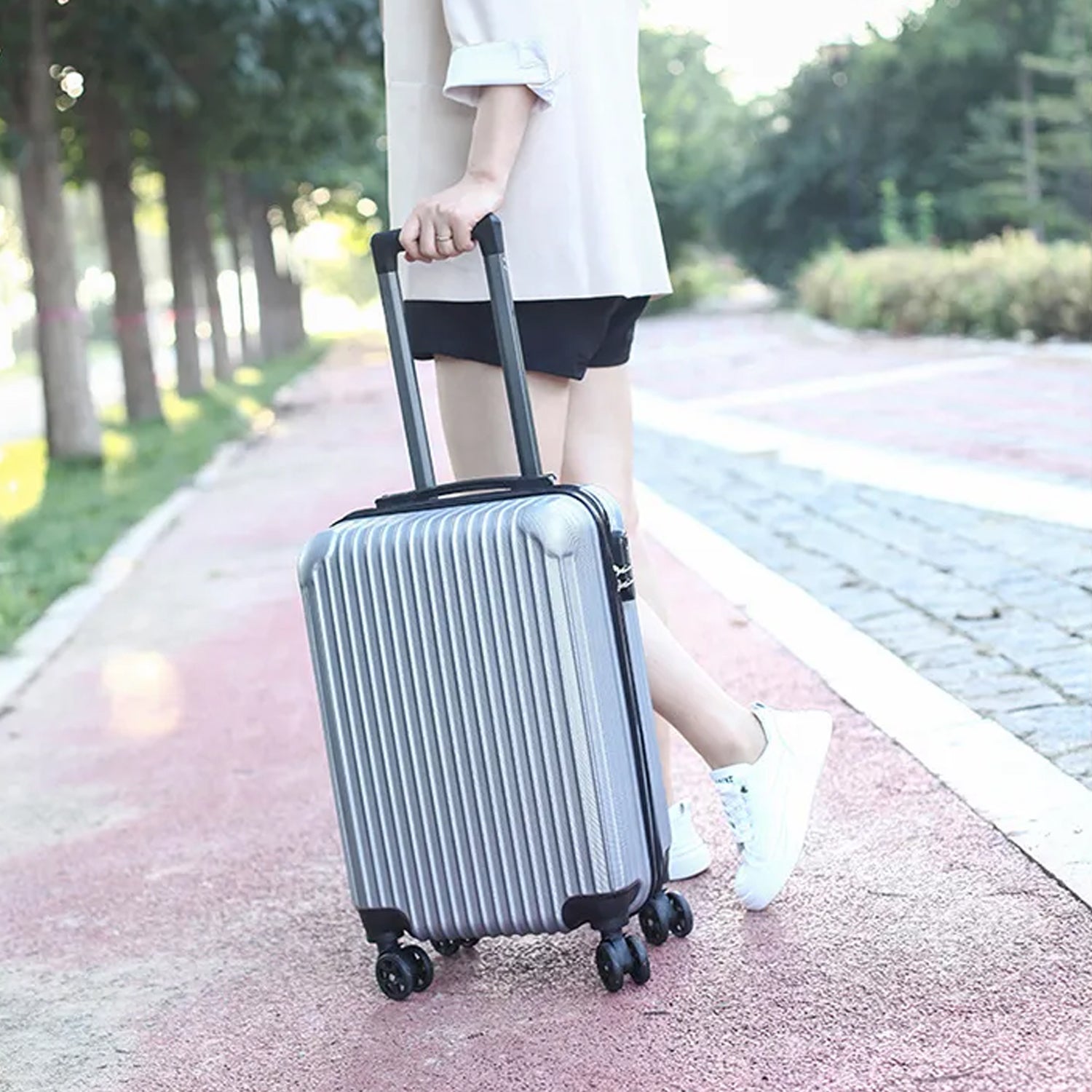 1105 Trolley Bag Big And Small Suitcase Bag For Men  Women Use Bag ( Set Of 2 ) Wukusy