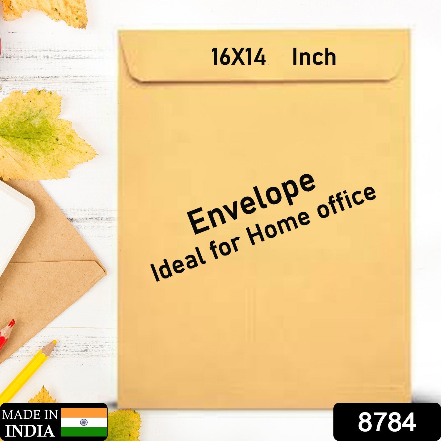 8784 Kraft Envelopes 16 X 14 Inch Brown Envelopes Envelopes Card Envelopes Kraft Paper Envelopes Invitation Envelopes Postcard Envelopes Quick Self Seal Stationery For General Office (1 Pc ) Wukusy