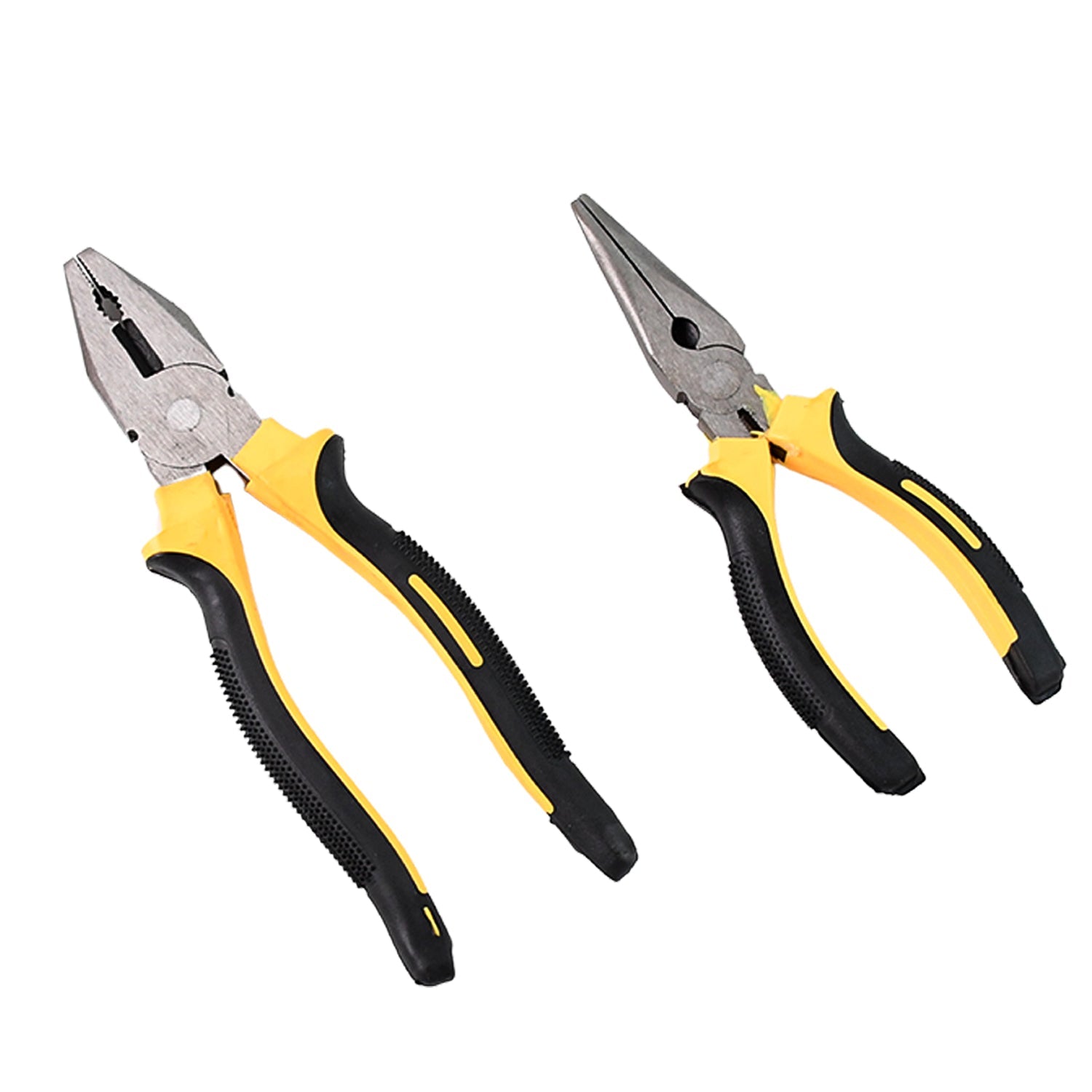 Long Nose Plier And Flat Mouth Plier Combo Tools (2 Pc Set) Wukusy