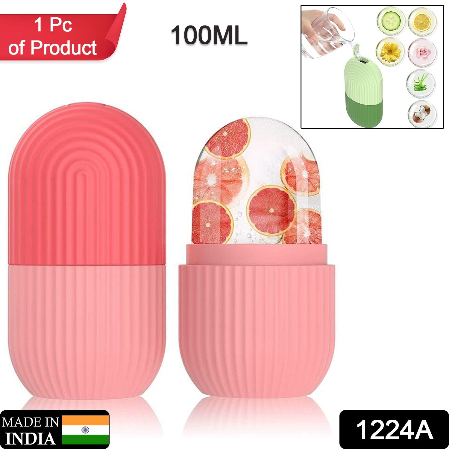 1224a Beauty Ice Roller For Face  Eye Reusable Face Rollers Facial Roller Box Wukusy