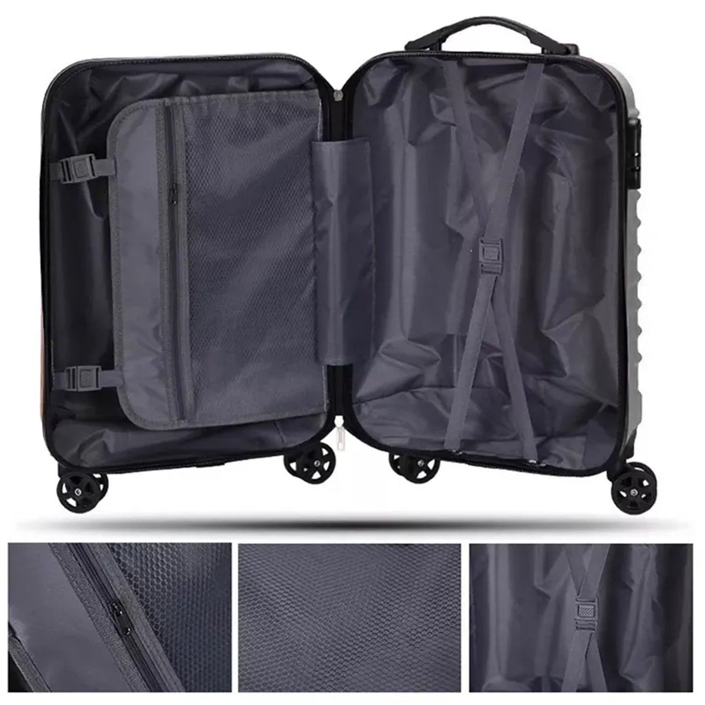1105 Trolley Bag Big And Small Suitcase Bag For Men  Women Use Bag ( Set Of 2 ) Wukusy