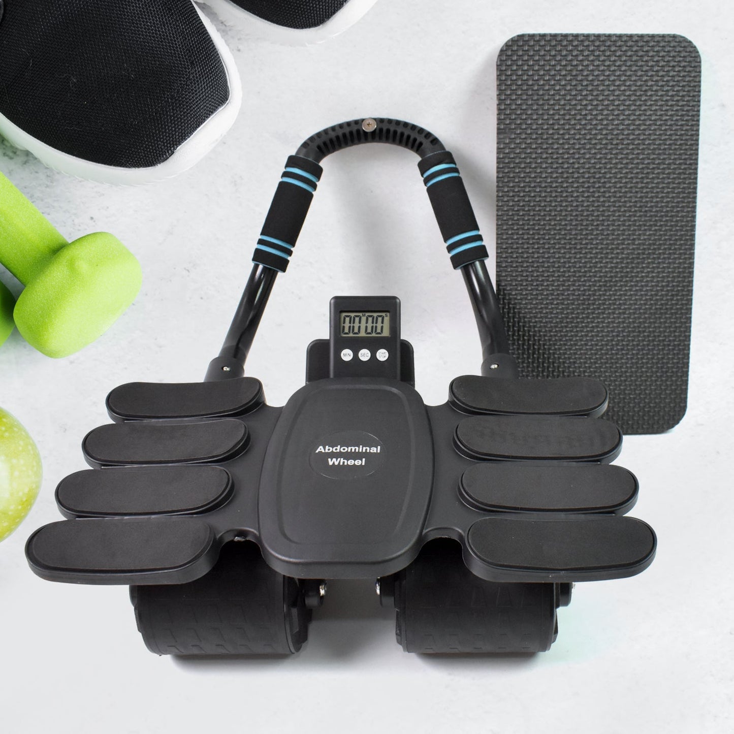 Automatic Rebound Abdominal Wheel With 8 Elbow Supports (1 Pc) Wukusy