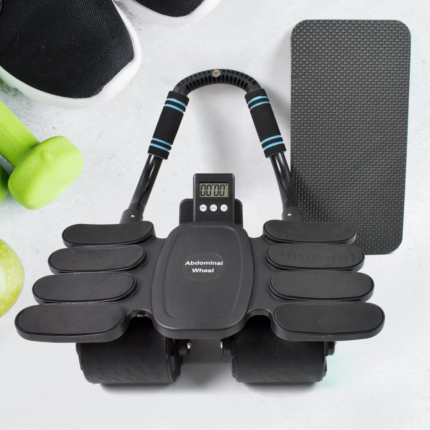 Automatic Rebound Abdominal Wheel With 8 Elbow Supports (1 Pc) Wukusy