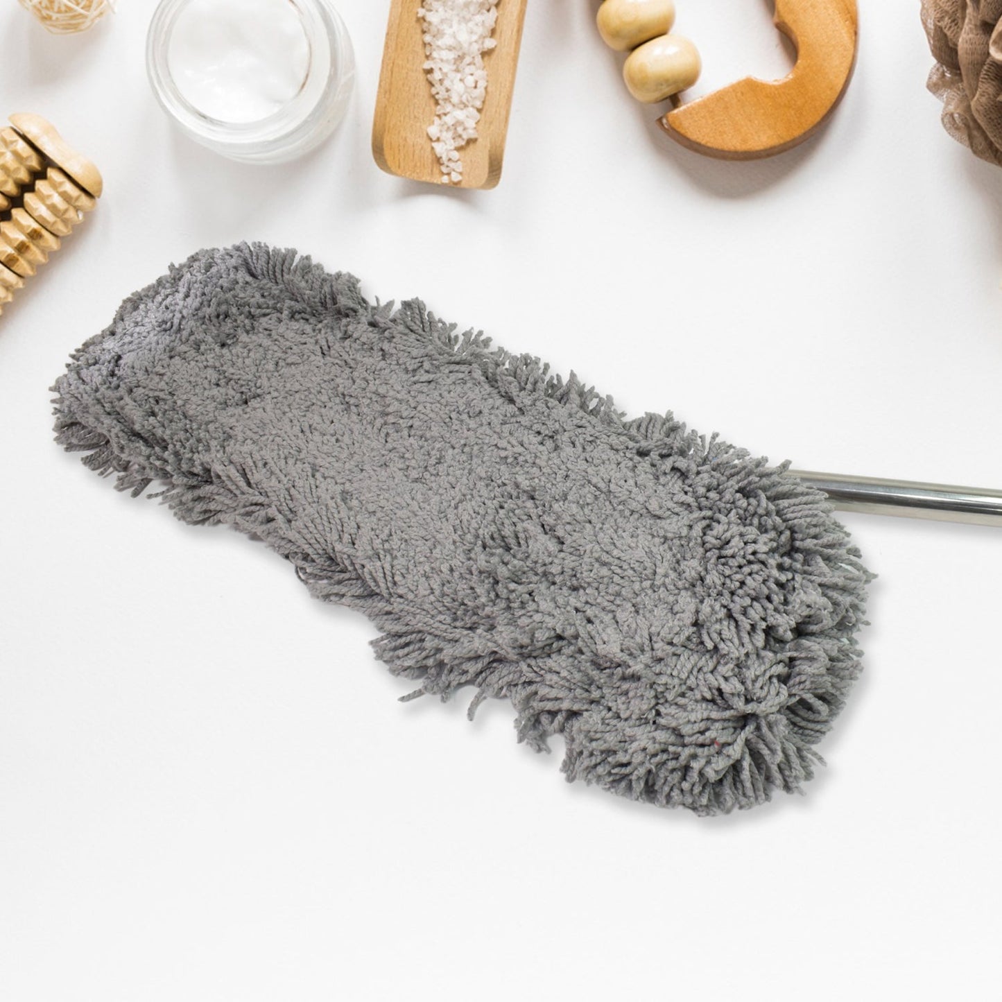 Wet And Dry Cotton Pad Floor Mop With Long Aluminium Handle (1 Pc  Large) Wukusy