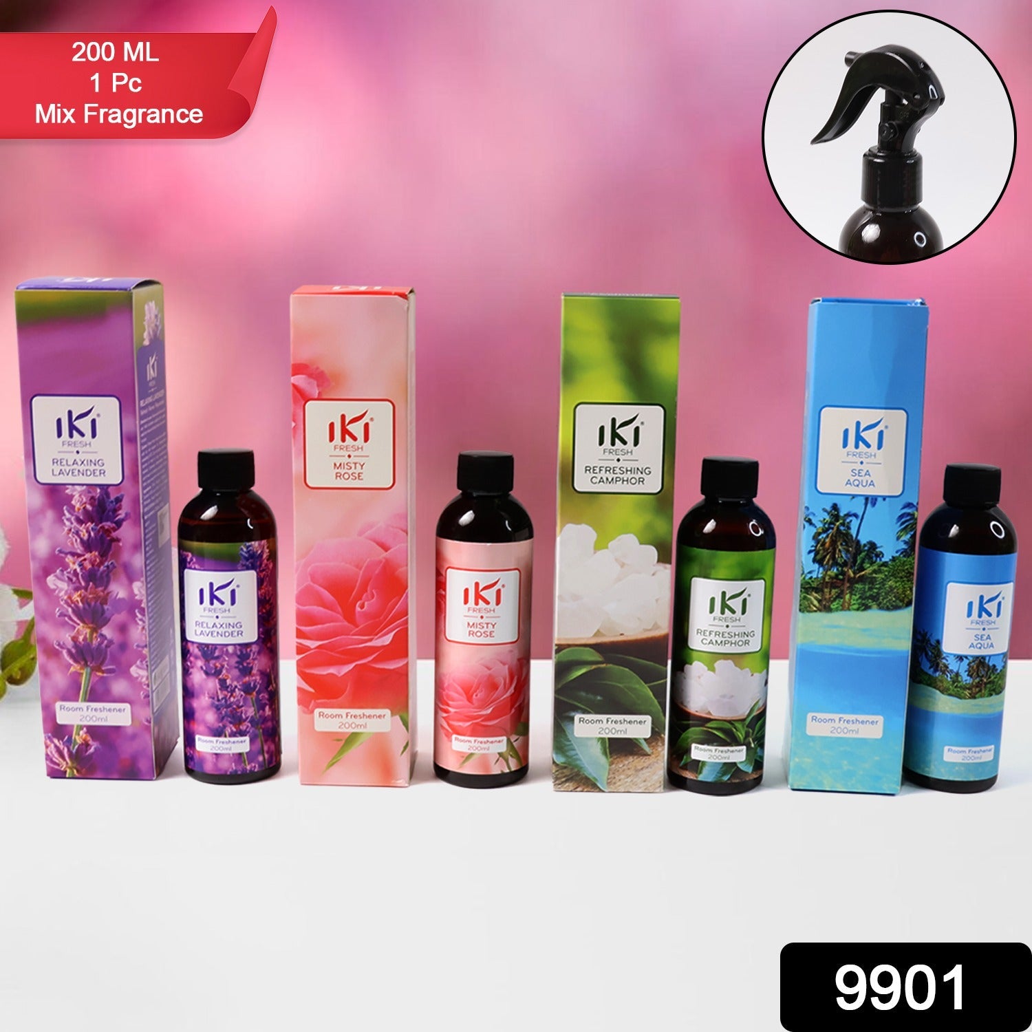 Room Air Freshener Mix Fragrance (200 Ml Approx  1 Pc) Wukusy