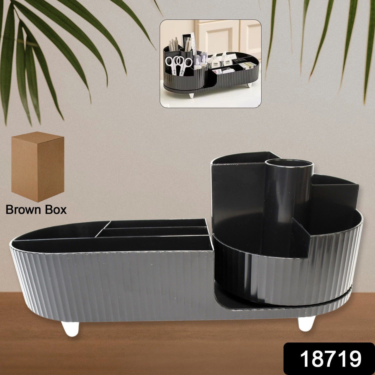 Multi Compartment Cosmetic Make Up Organizer Dressing Table (1 Pc  Mix Color) Wukusy