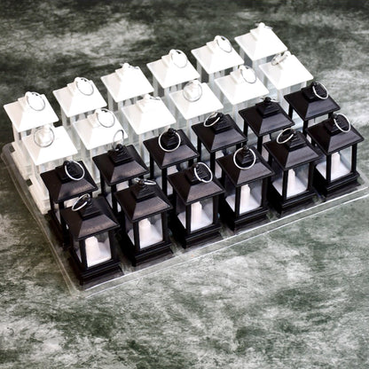 6555 Classic Style Lantern With Artificial Rustic Battery-operated Flameless Candle Light For Home Decoration - Good For Indoor  Outdoor Use (Pack Of 24) Wukusy