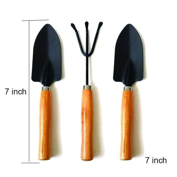 Small Sized Hand Cultivator Small Trowel Garden Fork (Set Of 3) Wukusy