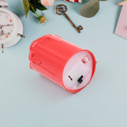 Flameless Melted Design Candles For Decoration (1 Pc) Wukusy