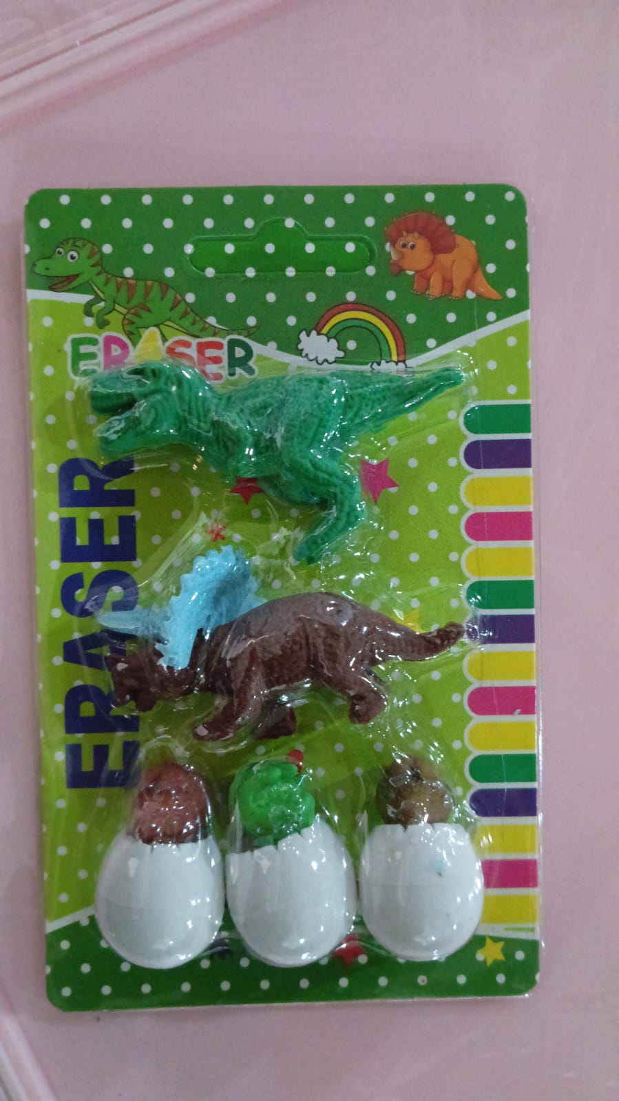 18030 Dinosaur Shaped Erasers  Egg Shape Eraser For Kids Dinosaur Erasers Puzzle 3d Eraser Mini Eraser Dinosaur Toys Desk Pets For Students Classroom Prizes Class Rewards Party Favors (5 Pcs Set) Wukusy